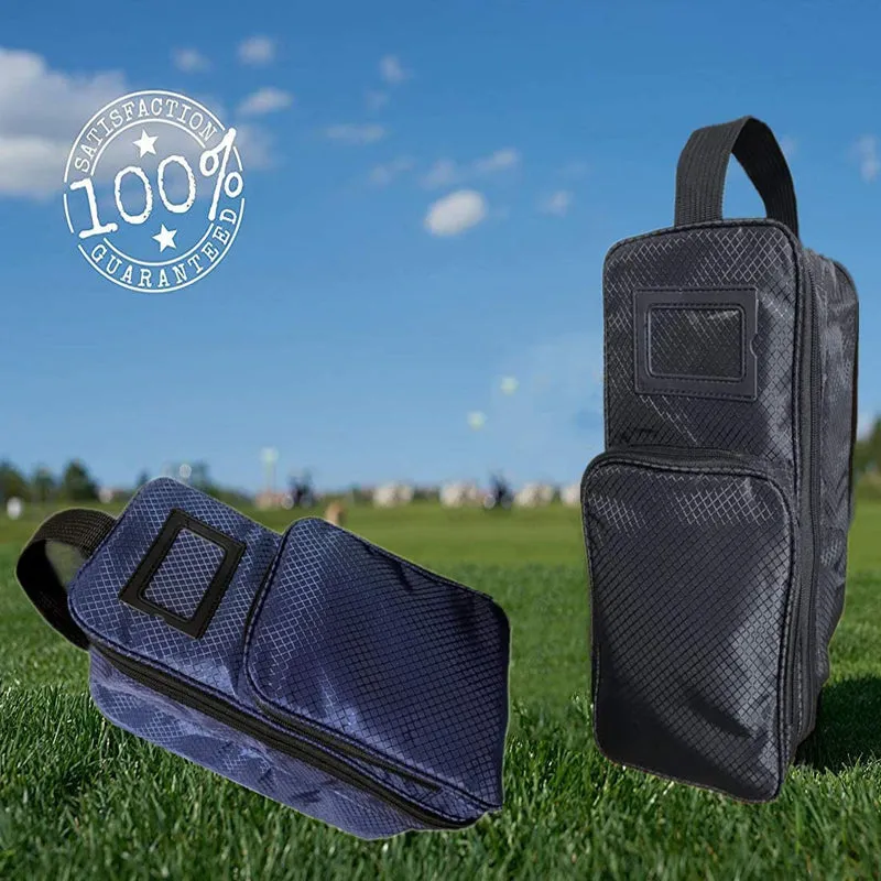 Golf Shoe Bag Zippered Case with Outside Pocket Pack