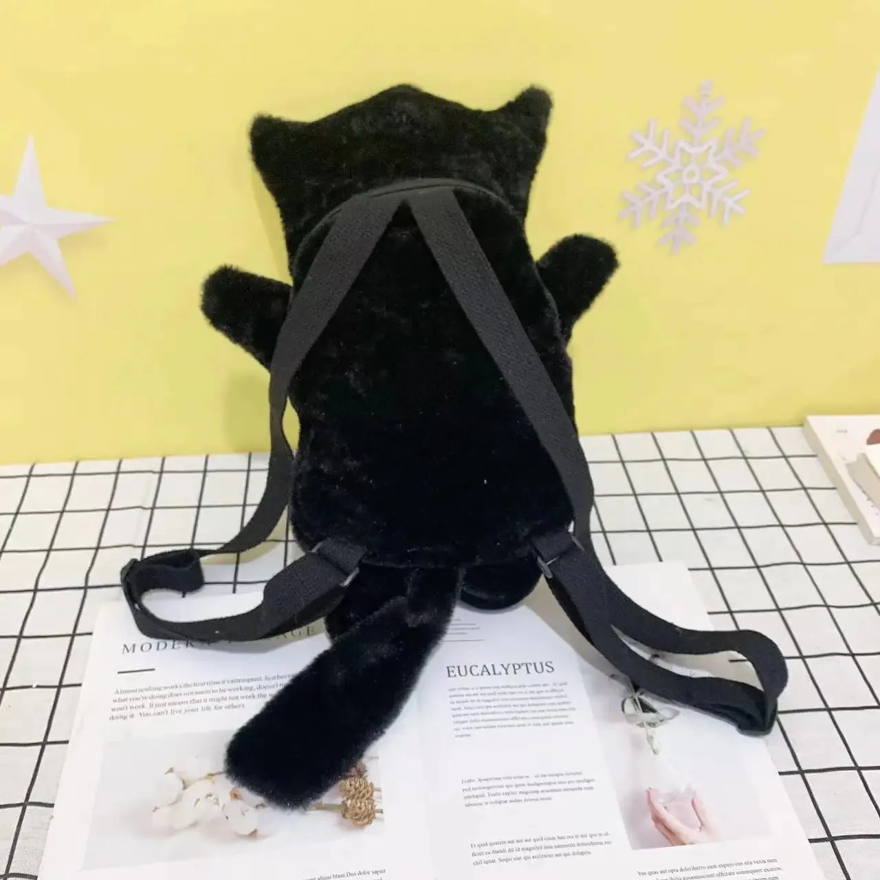 Gothic Skull Plush Backpack