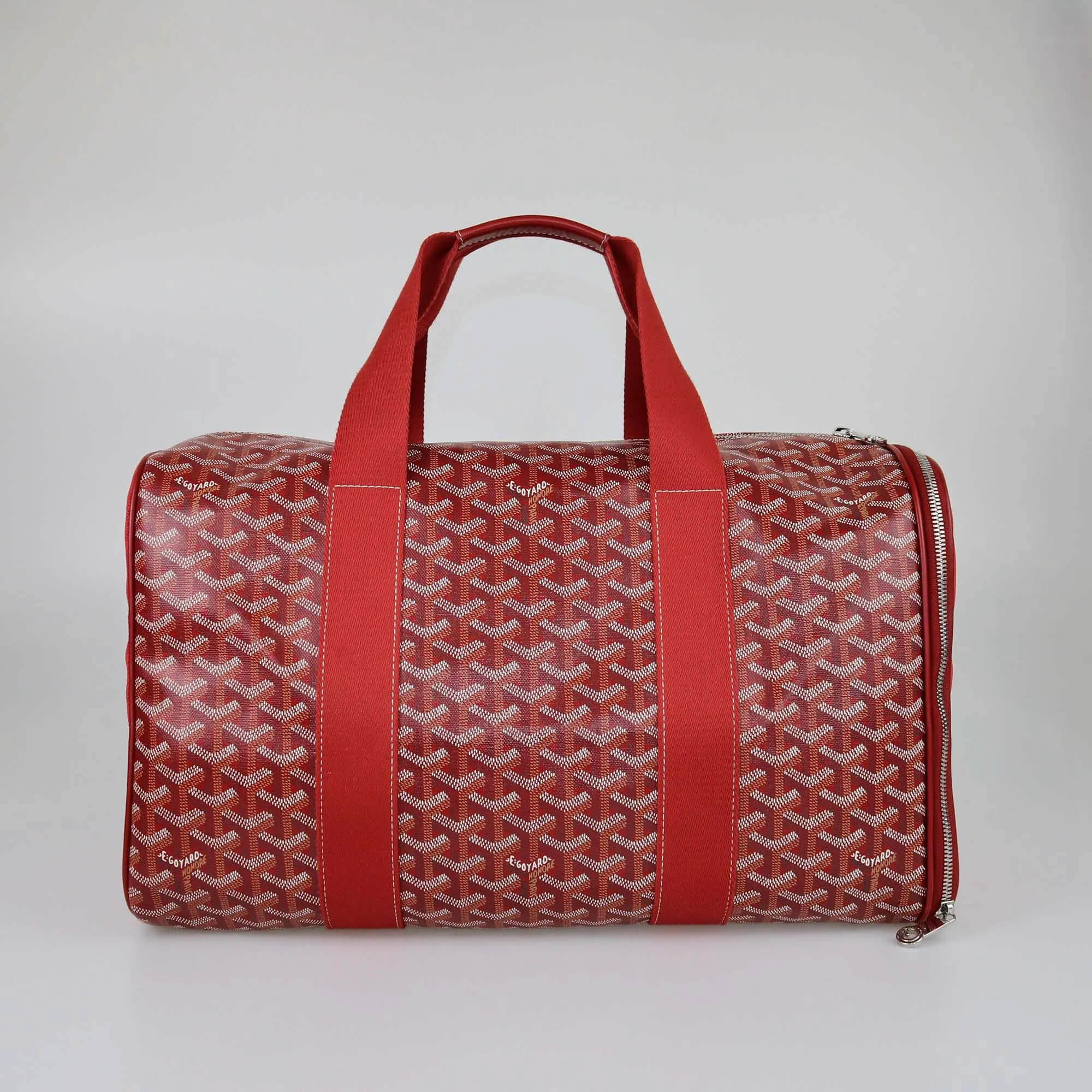 Goyard Red Goyardine Voltiguer Pet Carrier MM Bag
