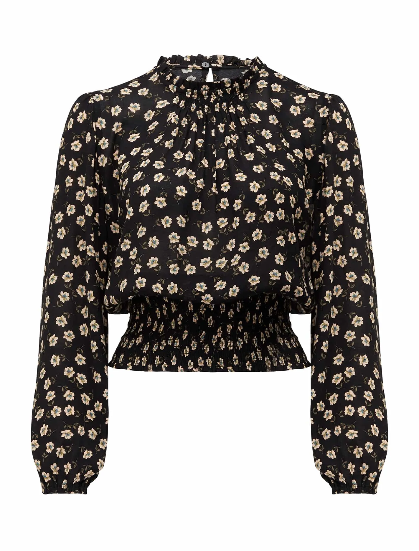 Grace Shirred Waist Blouse