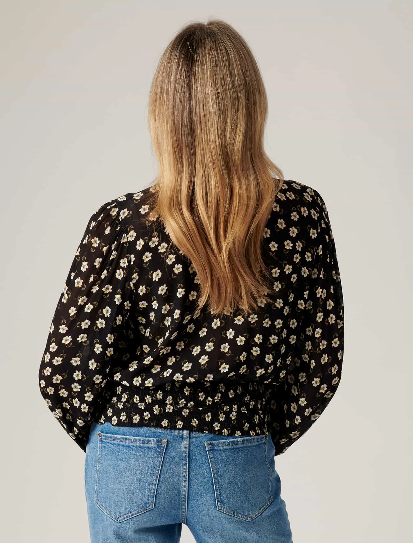 Grace Shirred Waist Blouse