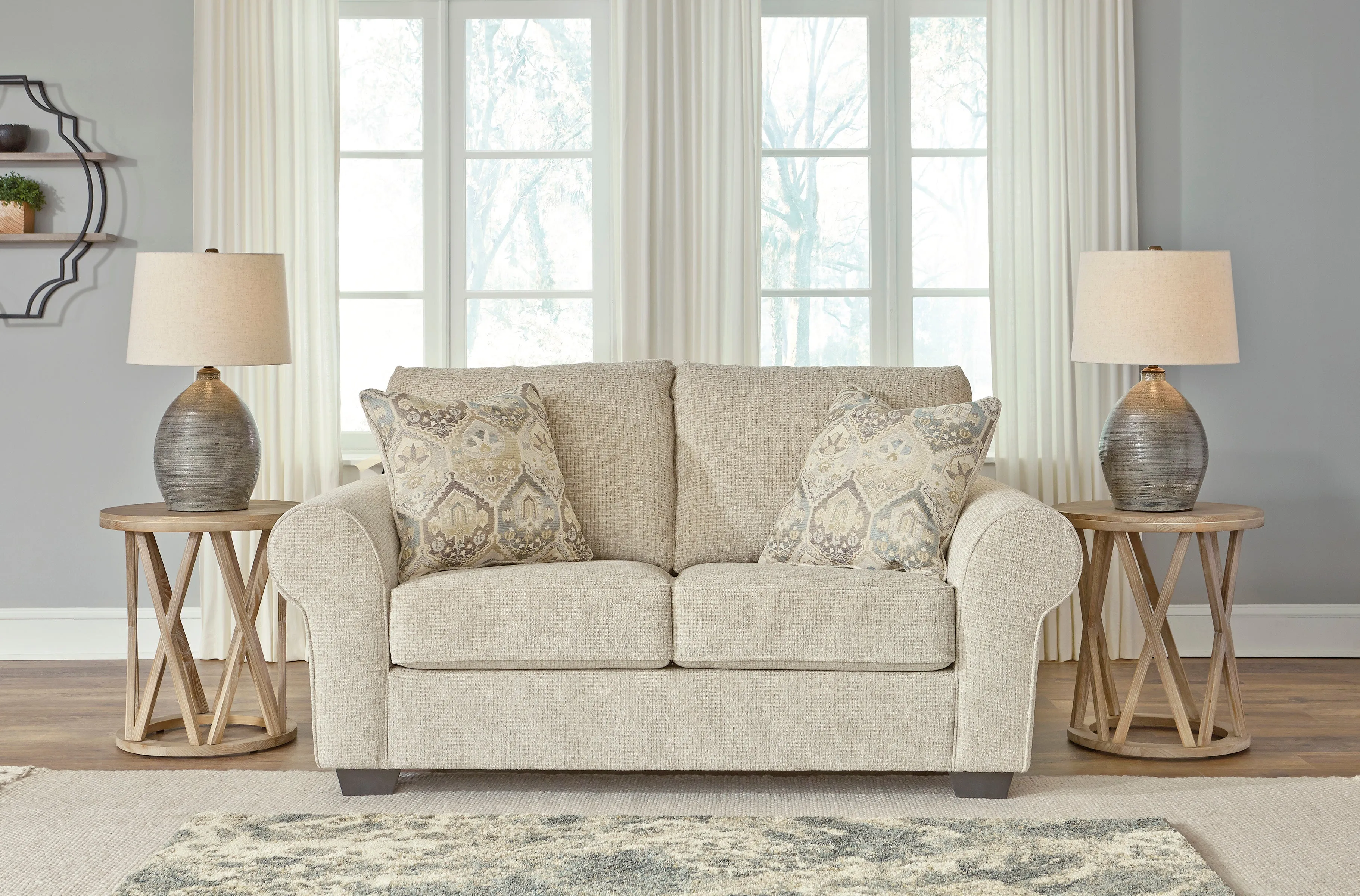 Haisley Sofa and Loveseat