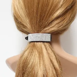 half moon hair claw rhinestone decorated clip woman hair accessory