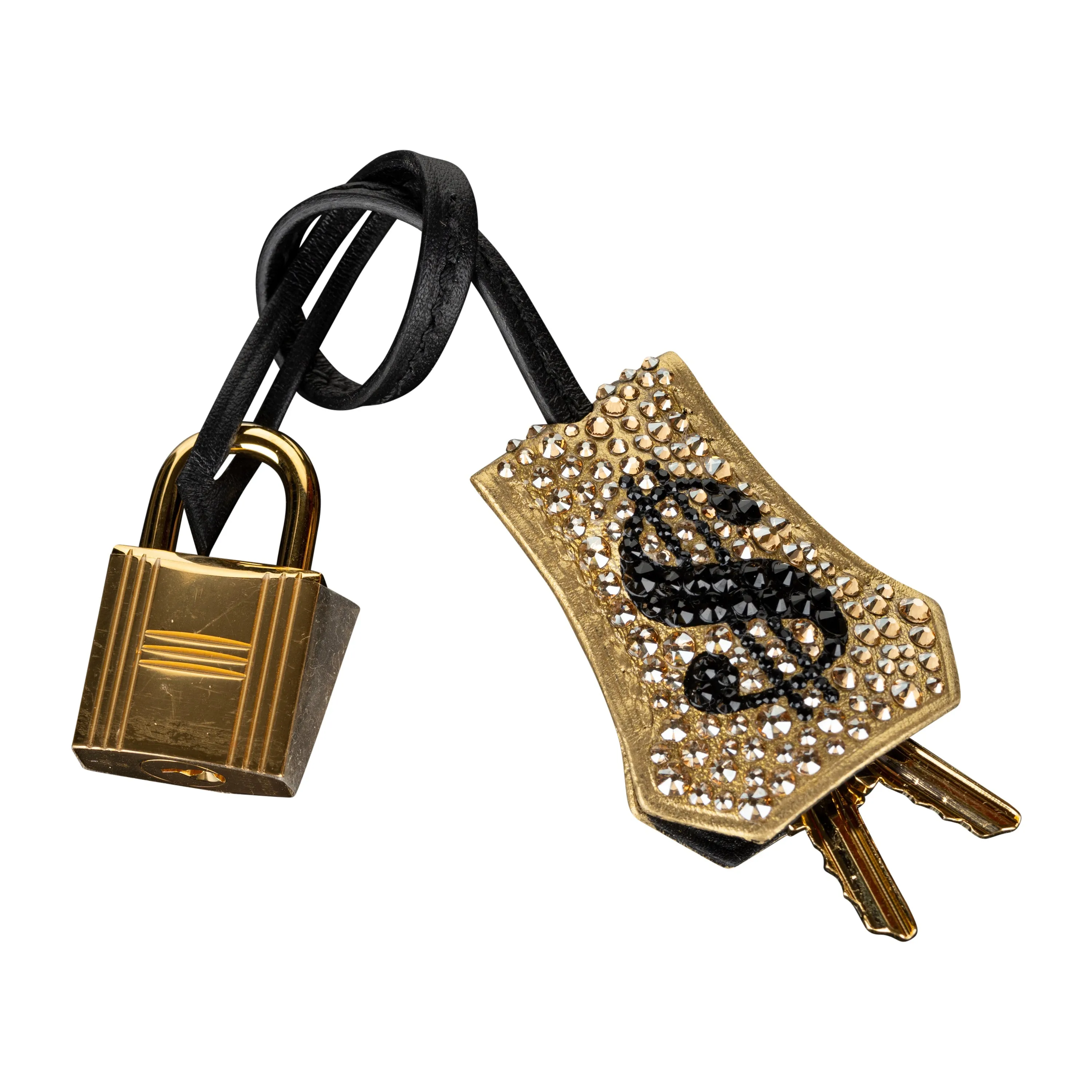 Hermès 25cm Birkin Customized Gold Moneybags Swarovski Crystal Gold Hardware