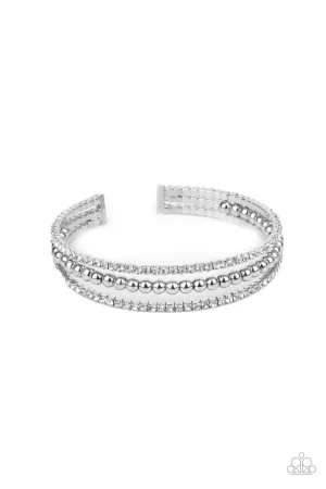High-End Eye Candy - White Bracelet - Paparazzi Accessories
