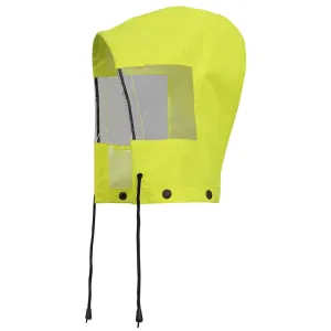 Hood - Pioneer Yellow/Green Hood for Hi-Viz Traffic Control Waterproof Safety Jacket, 6037H