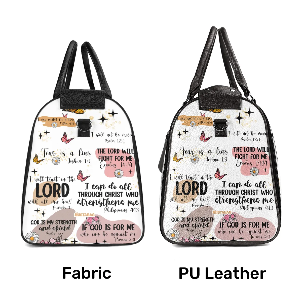 I Will Trust In The Lord - Personalized Leather Duffle Bag SBDFLHA1208D