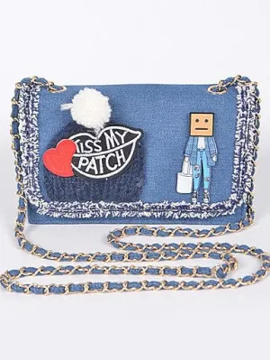 I’m No Ordinary Girl Denim Mini Clutch/Crossbody