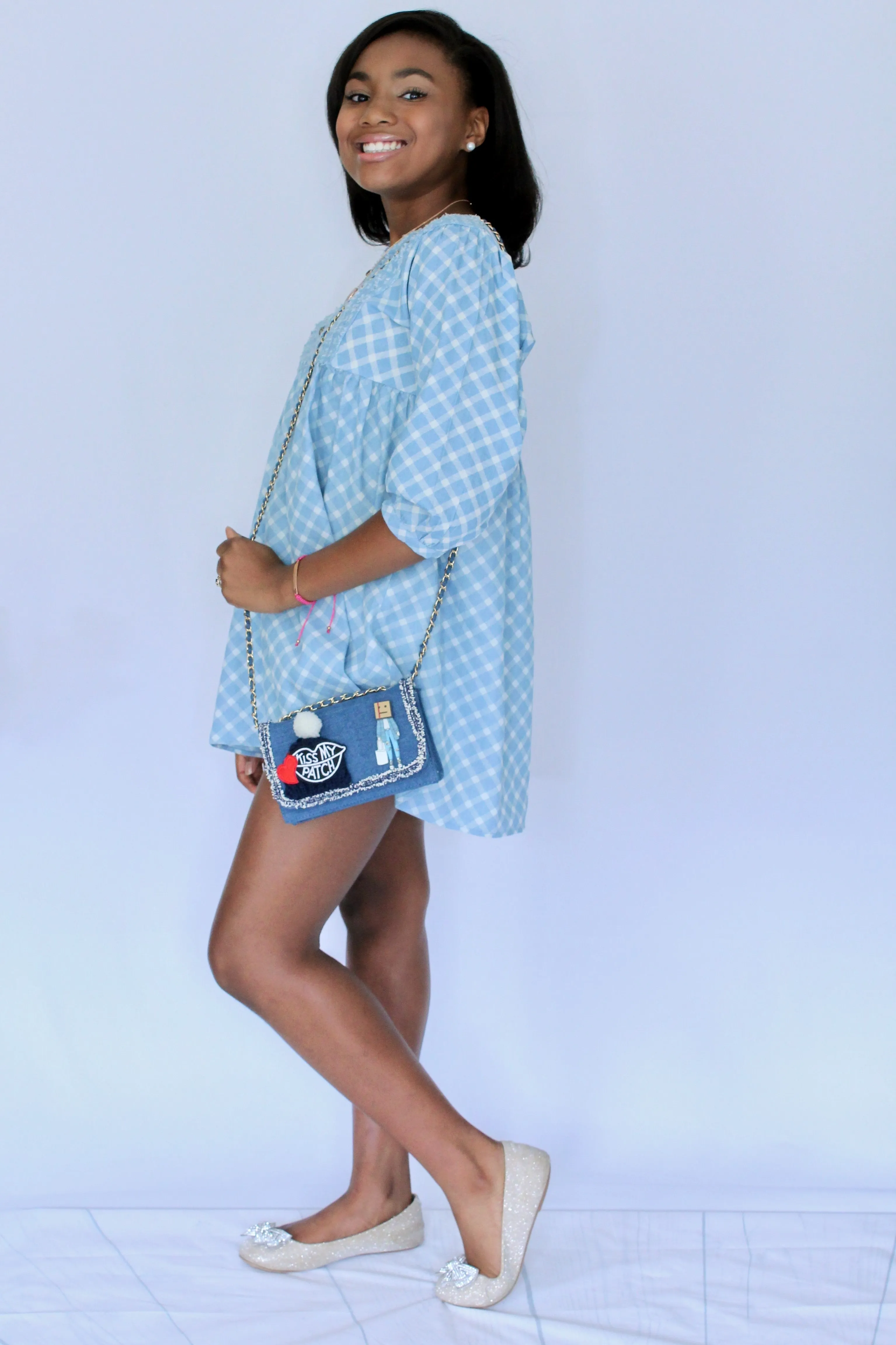 I’m No Ordinary Girl Denim Mini Clutch/Crossbody