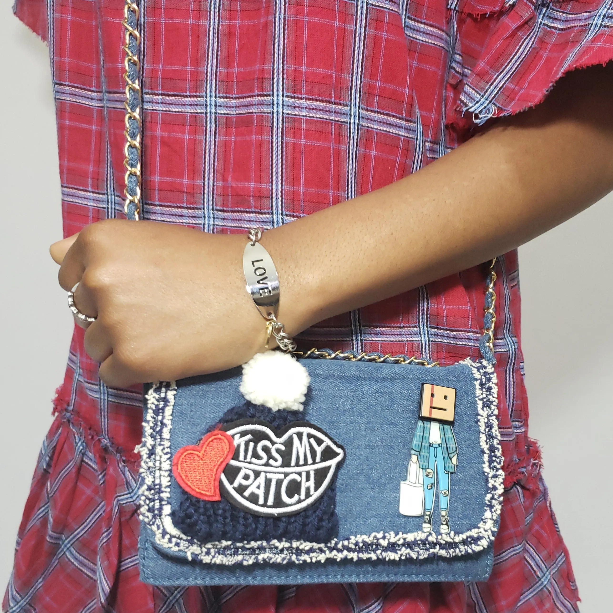 I’m No Ordinary Girl Denim Mini Clutch/Crossbody
