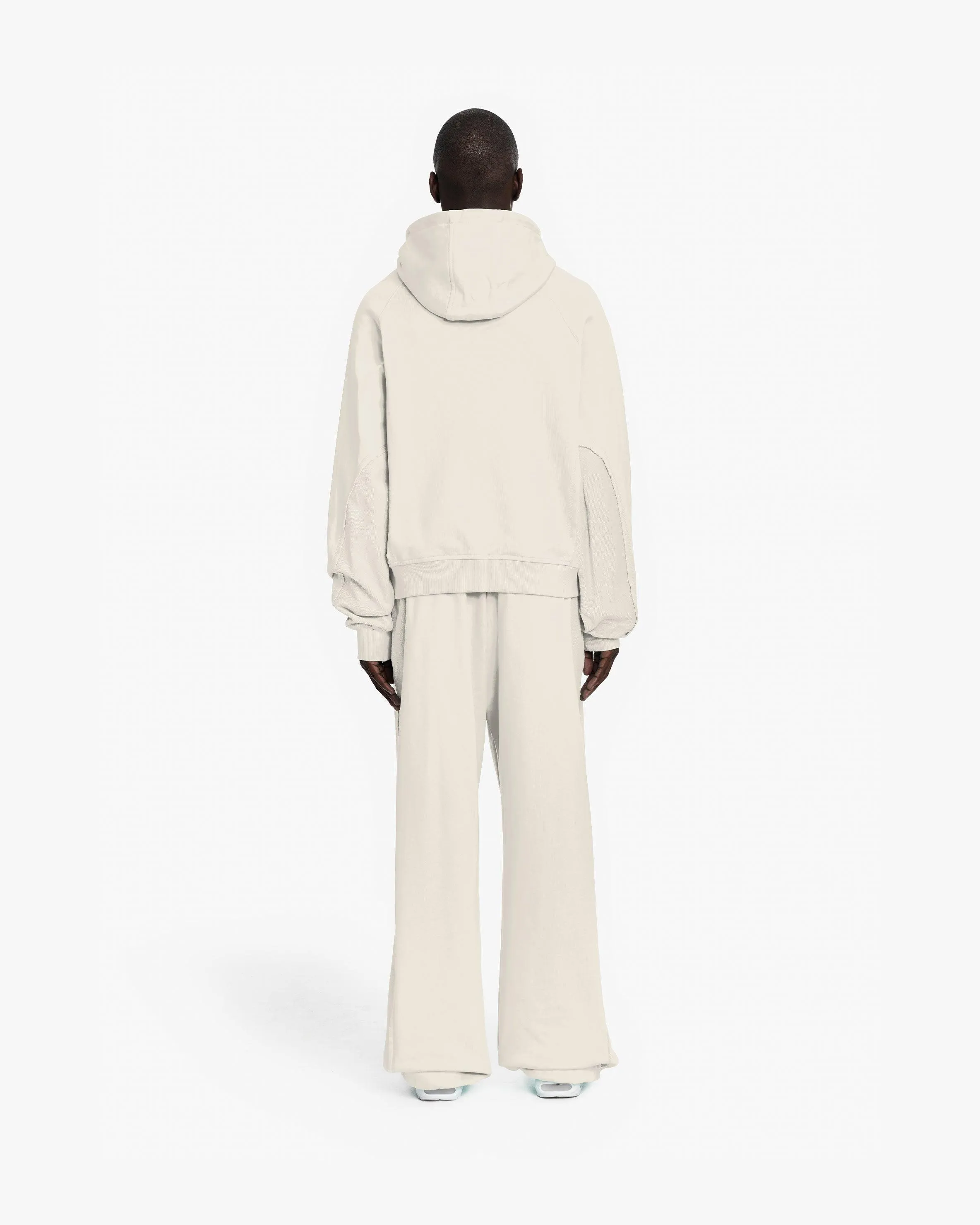 INSIDE OUT ZIP HOODIE BEIGE