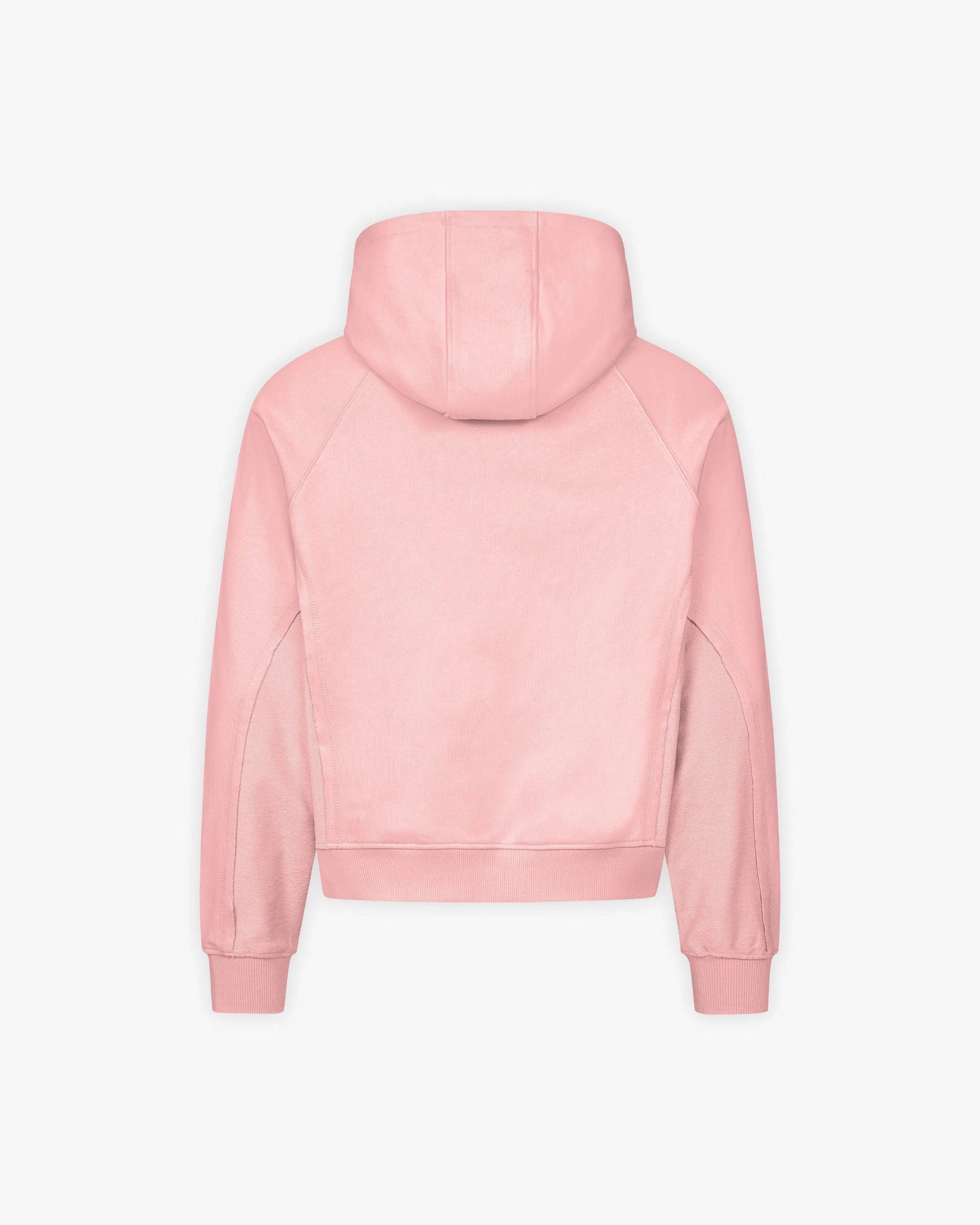 INSIDE OUT ZIP HOODIE PINK