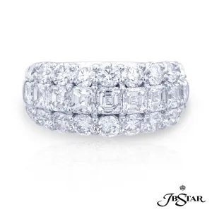 JB Star Cushion & Round Diamond Band