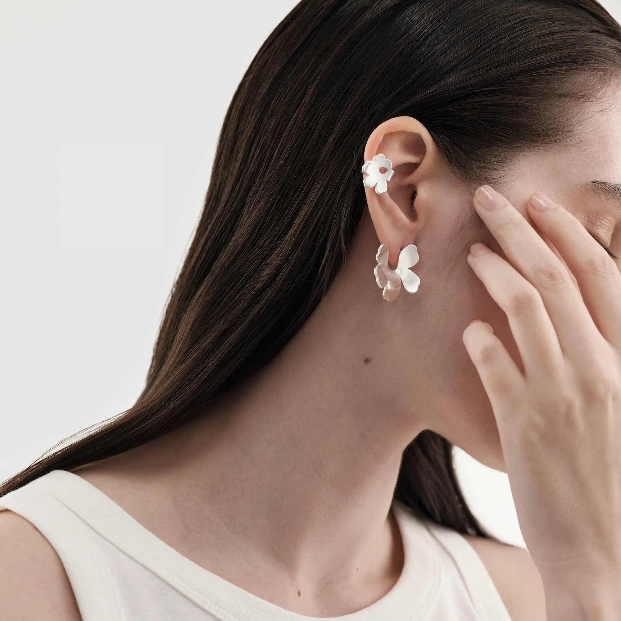 Kalevala x Marimekko Unikko Silver Earrings
