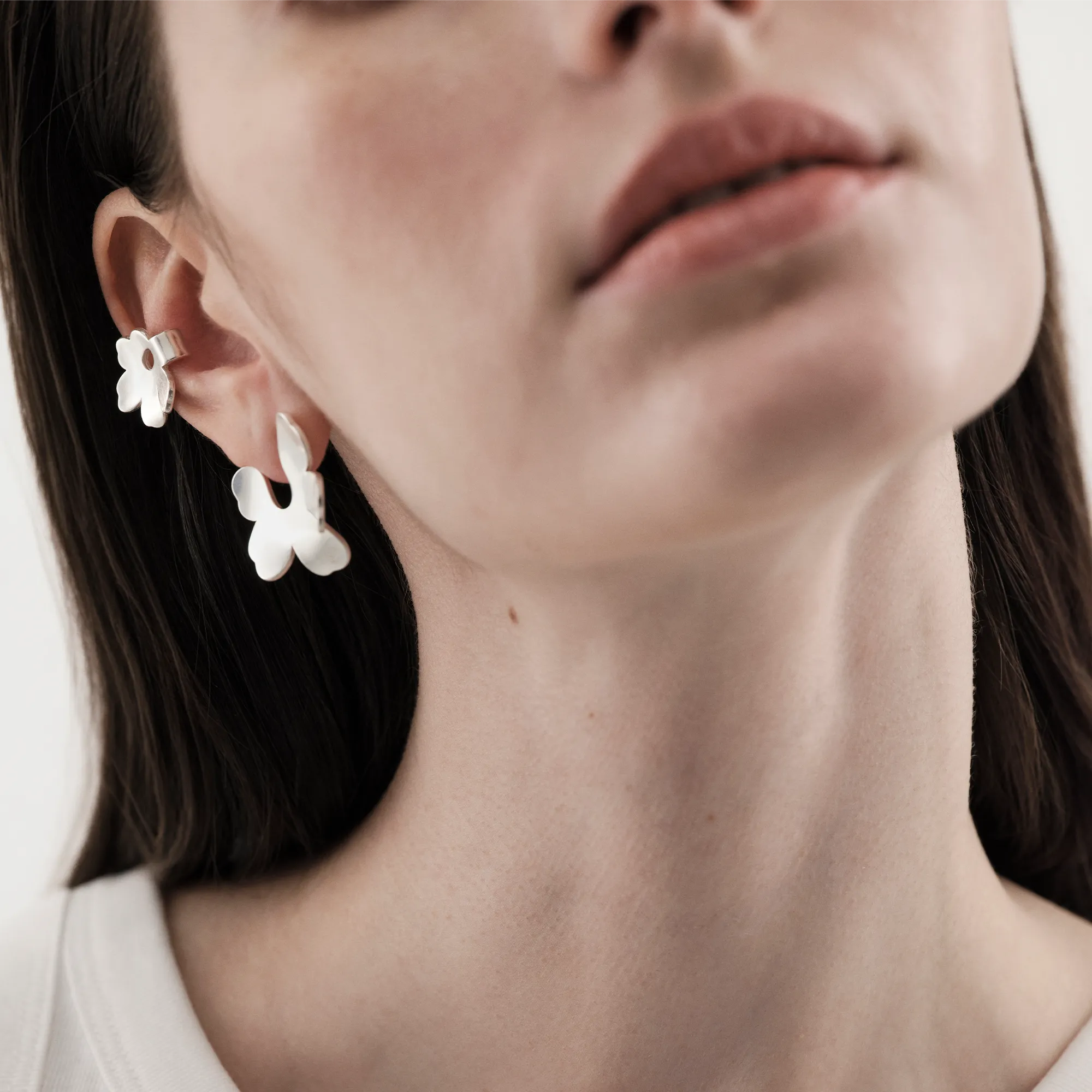 Kalevala x Marimekko Unikko Silver Earrings
