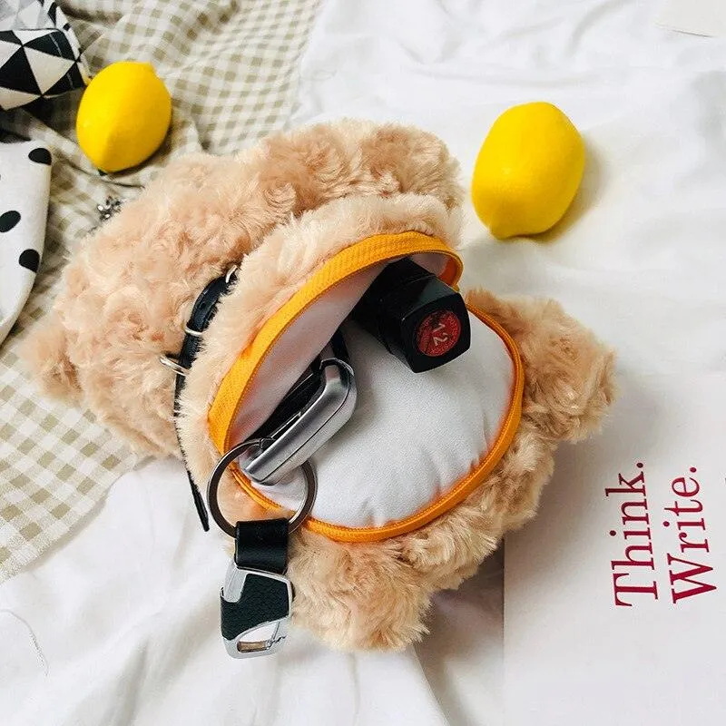 Kawaii 9-12" Kawaii Teddy Bear Plush Backpack - Kawaii Bag