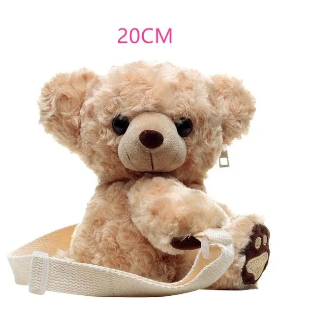 Kawaii 9-12" Kawaii Teddy Bear Plush Backpack - Kawaii Bag