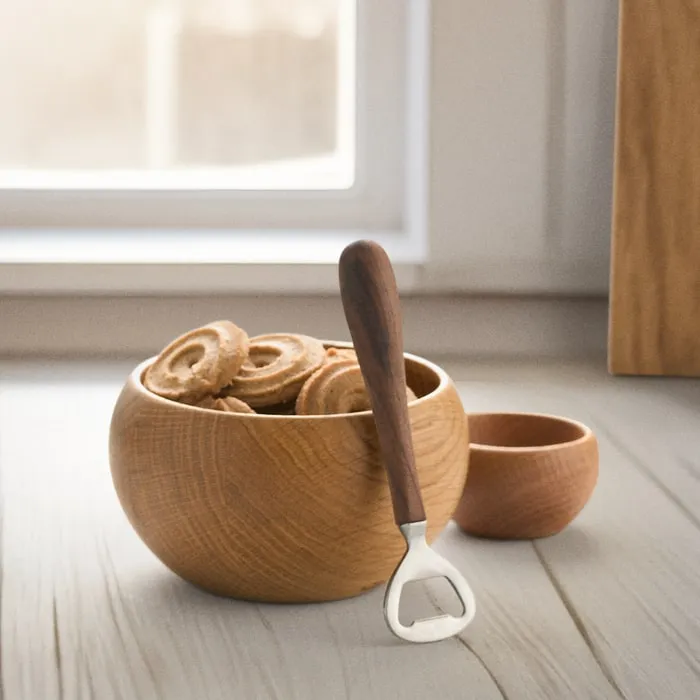 Kay Bojesen Menageri Bottle Opener, L: 6.1", Walnut