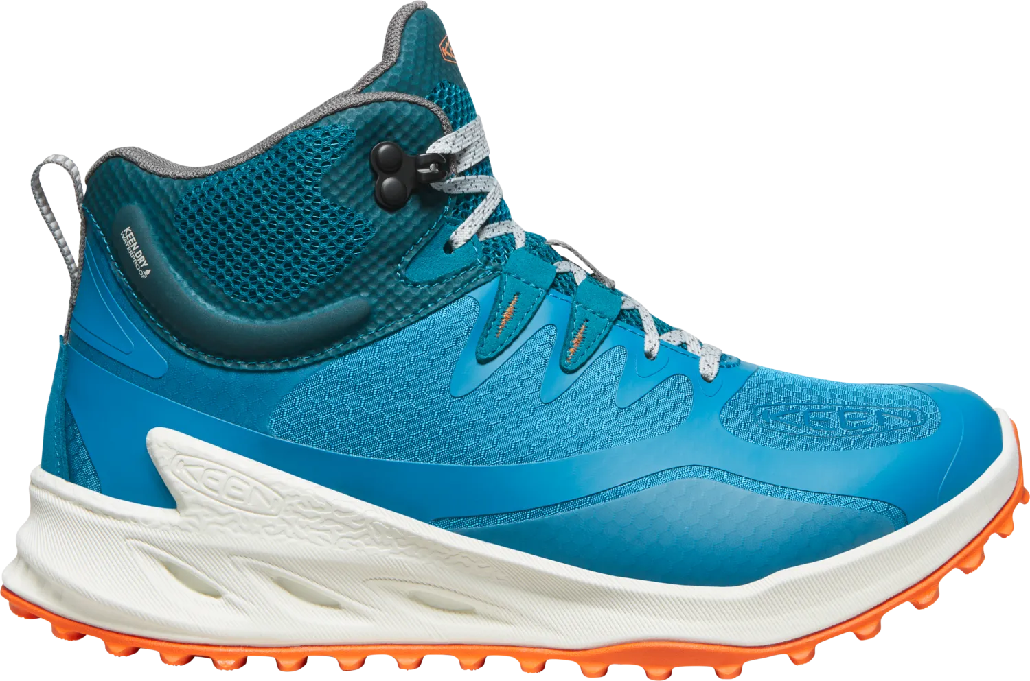 Keen Women&#x27;s Zionic Mid Waterproof Boot Fjord Blue-Tangerine | Buy Keen Women&#x27;s Zionic Mid Waterproof Boot Fjord Blue-Tangerine here | Outnorth