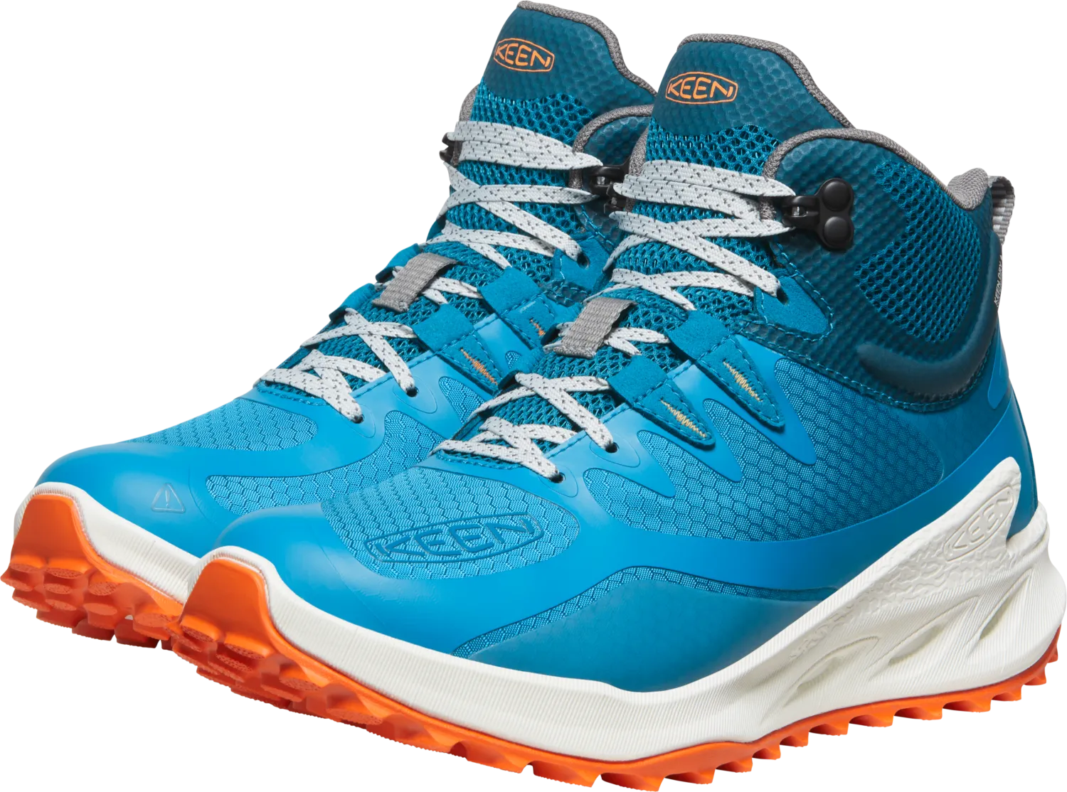 Keen Women&#x27;s Zionic Mid Waterproof Boot Fjord Blue-Tangerine | Buy Keen Women&#x27;s Zionic Mid Waterproof Boot Fjord Blue-Tangerine here | Outnorth