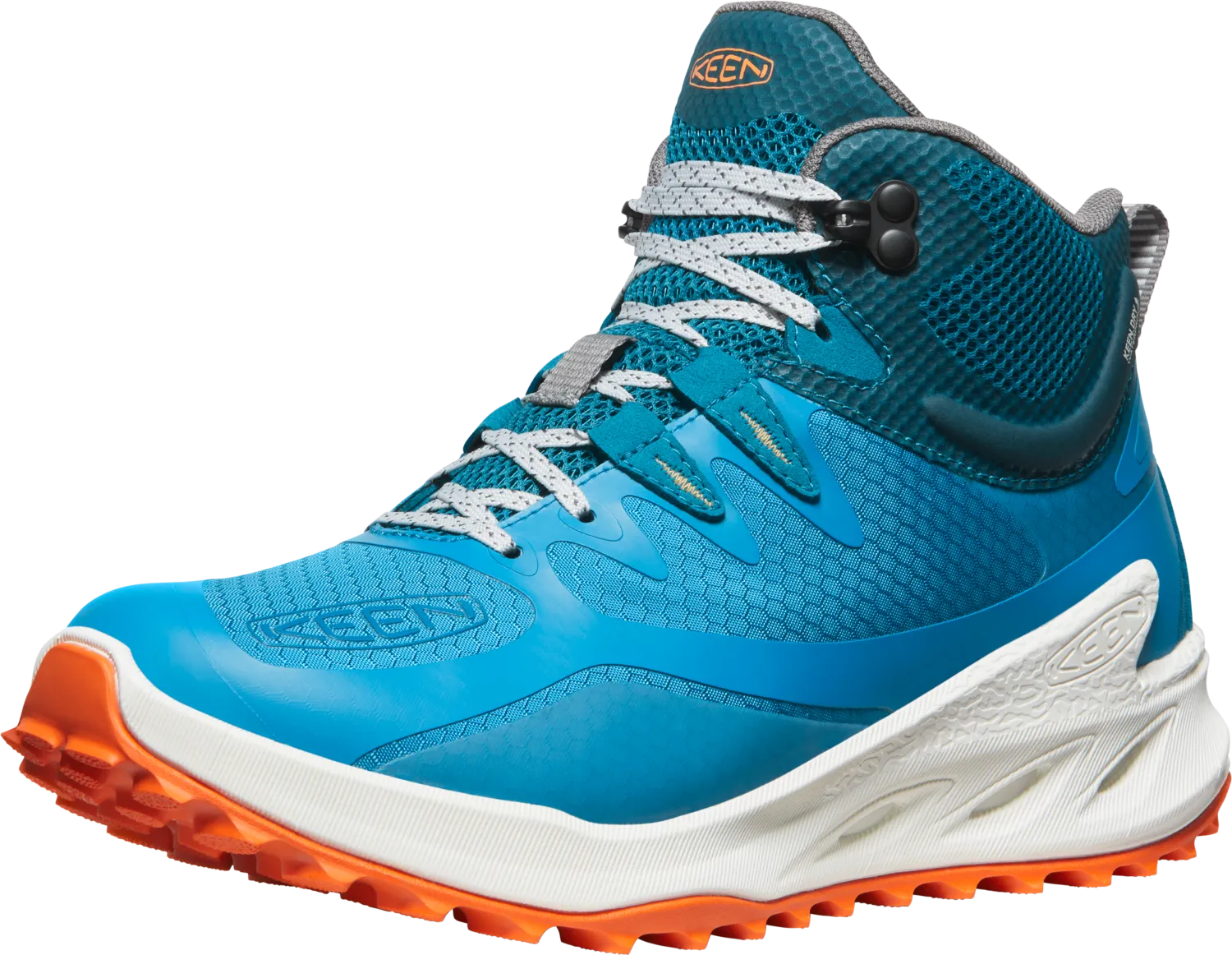 Keen Women&#x27;s Zionic Mid Waterproof Boot Fjord Blue-Tangerine | Buy Keen Women&#x27;s Zionic Mid Waterproof Boot Fjord Blue-Tangerine here | Outnorth