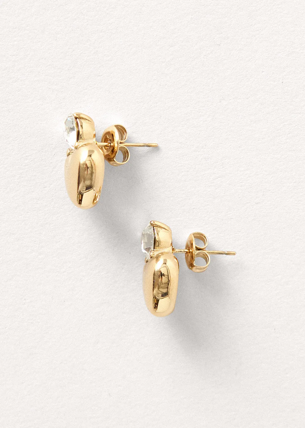 KELLY CRYSTAL HEART EARRINGS