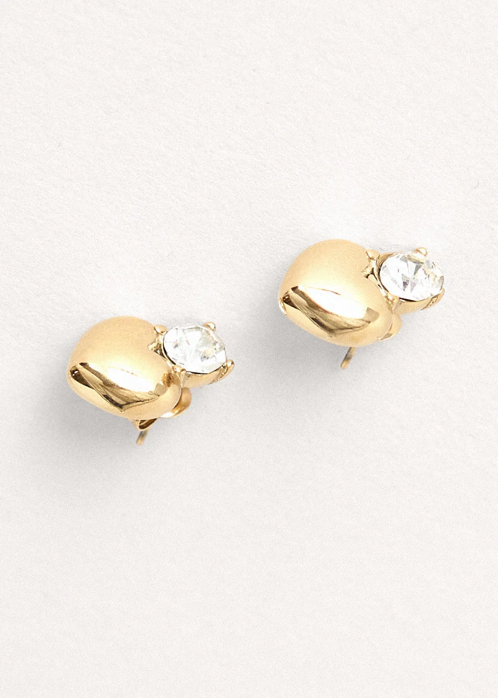 KELLY CRYSTAL HEART EARRINGS