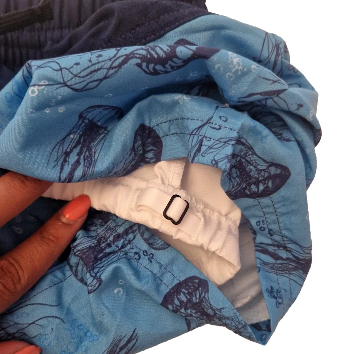 Kes-Vir Boys Incontinence Board Shorts Tonal Blue