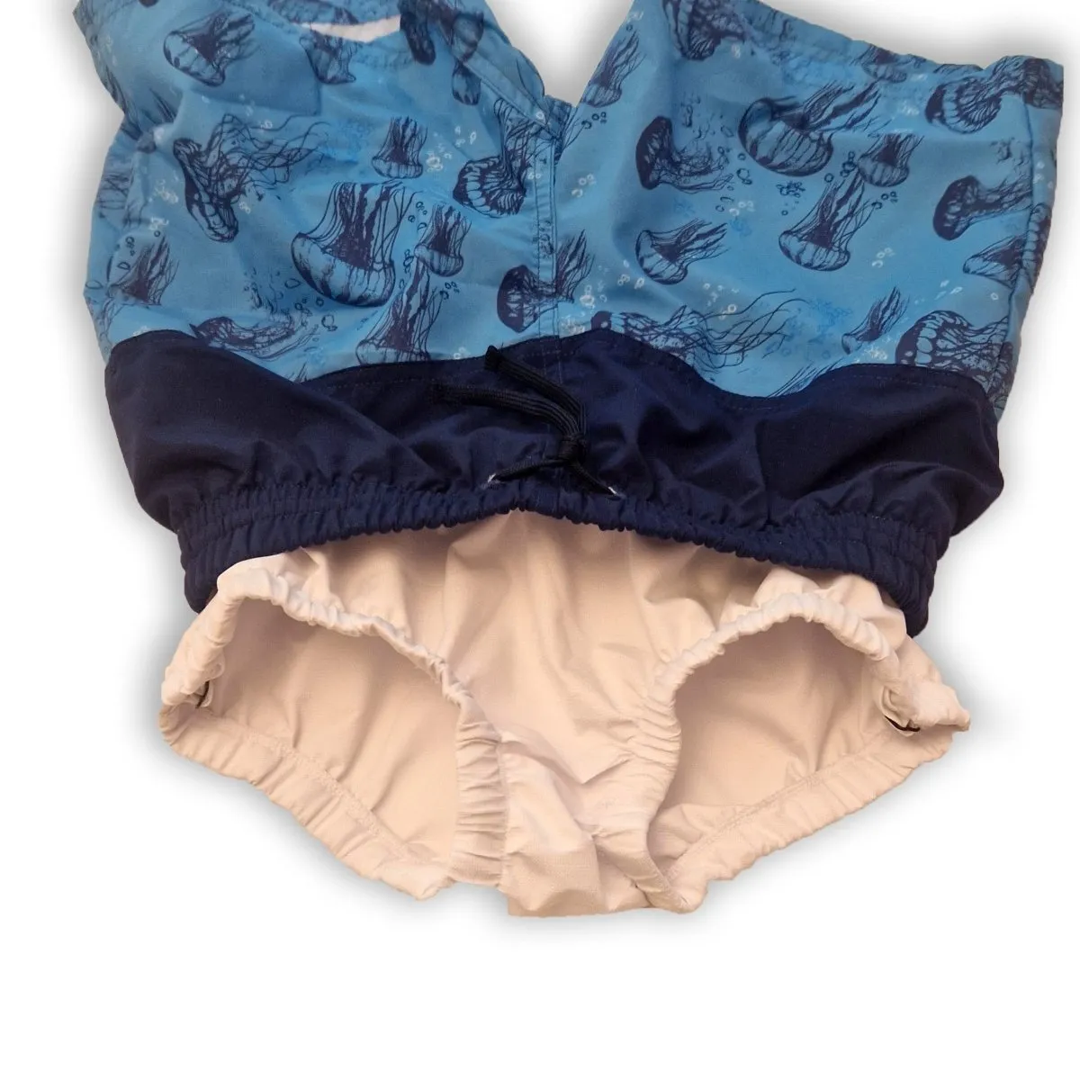 Kes-Vir Boys Incontinence Board Shorts Tonal Blue