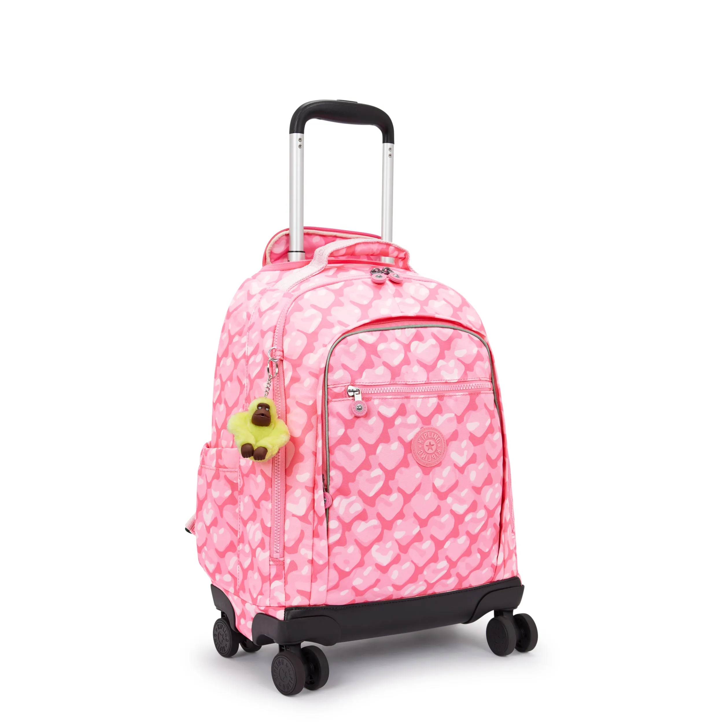 Kipling New Zea Adorable Hearts Large Wheeled Backpack  I4674-1NB