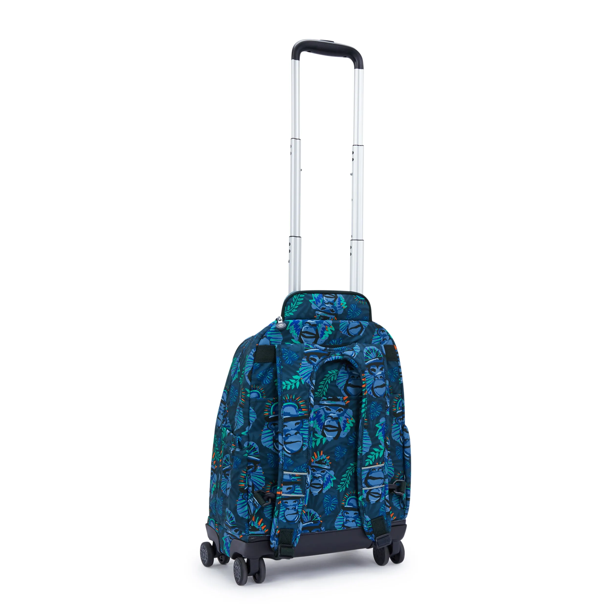Kipling New Zea Blue Monkey Fun Large Wheeled Backpack C2I4674-8HJ