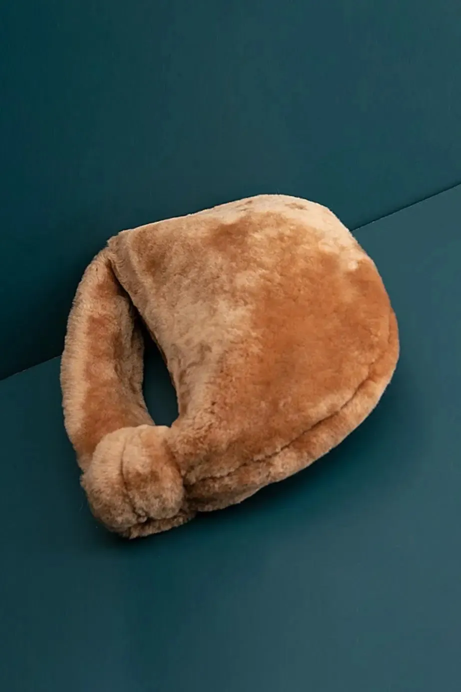 Knotted Shearling Mini Handbag