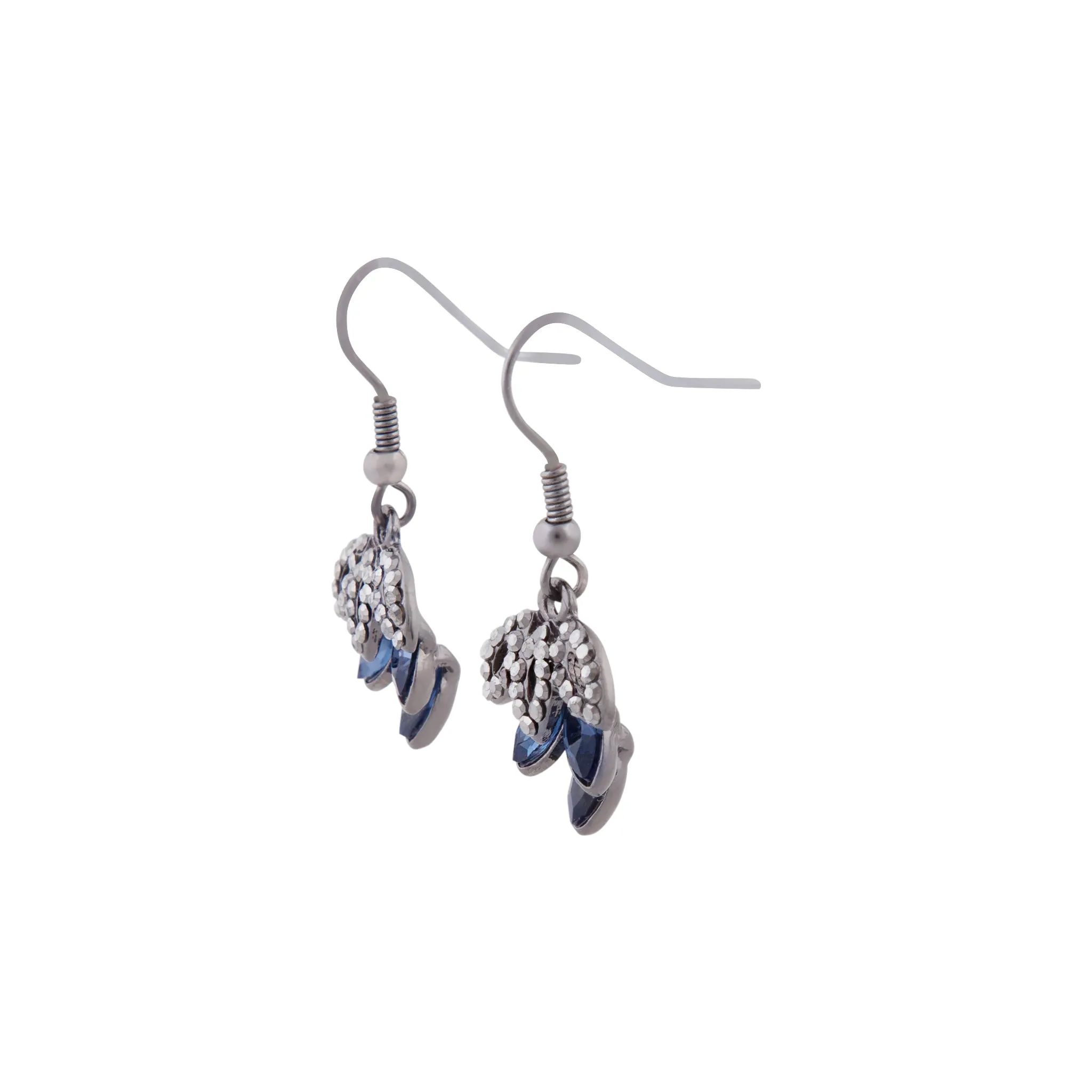 Layered Marquise Stone Drop Earring