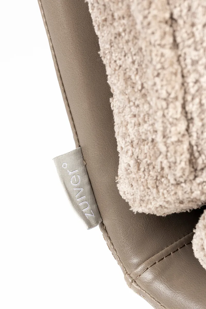 Lazy Sack Soft Beige Teddy Lounge Chair