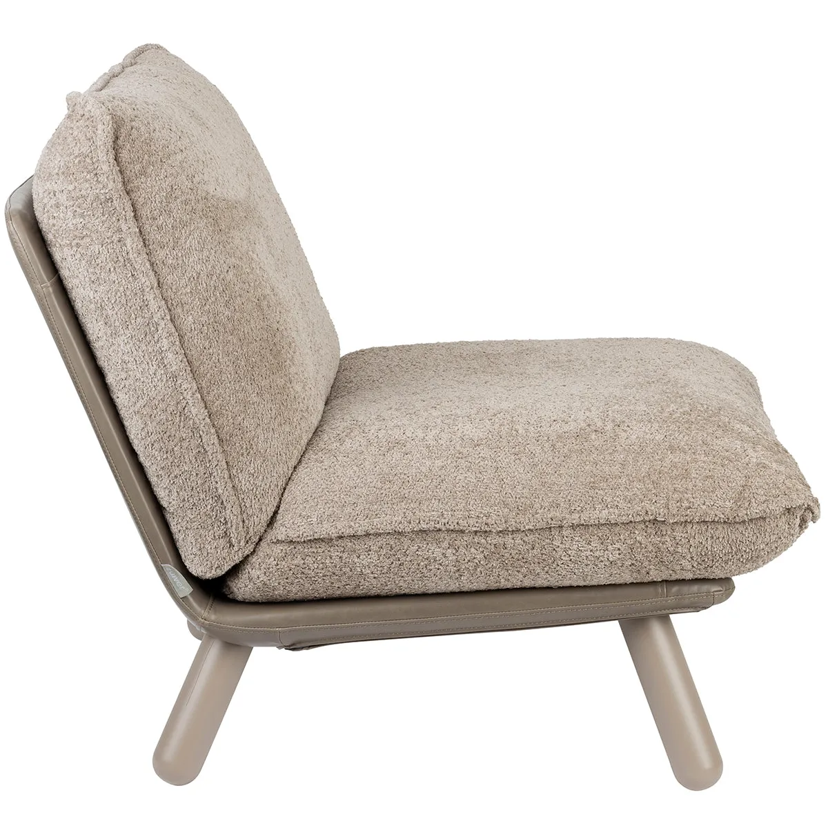 Lazy Sack Soft Beige Teddy Lounge Chair