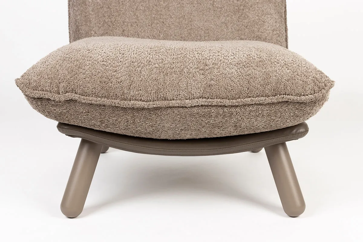 Lazy Sack Soft Beige Teddy Lounge Chair