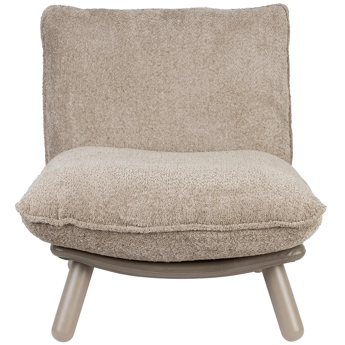 Lazy Sack Soft Beige Teddy Lounge Chair