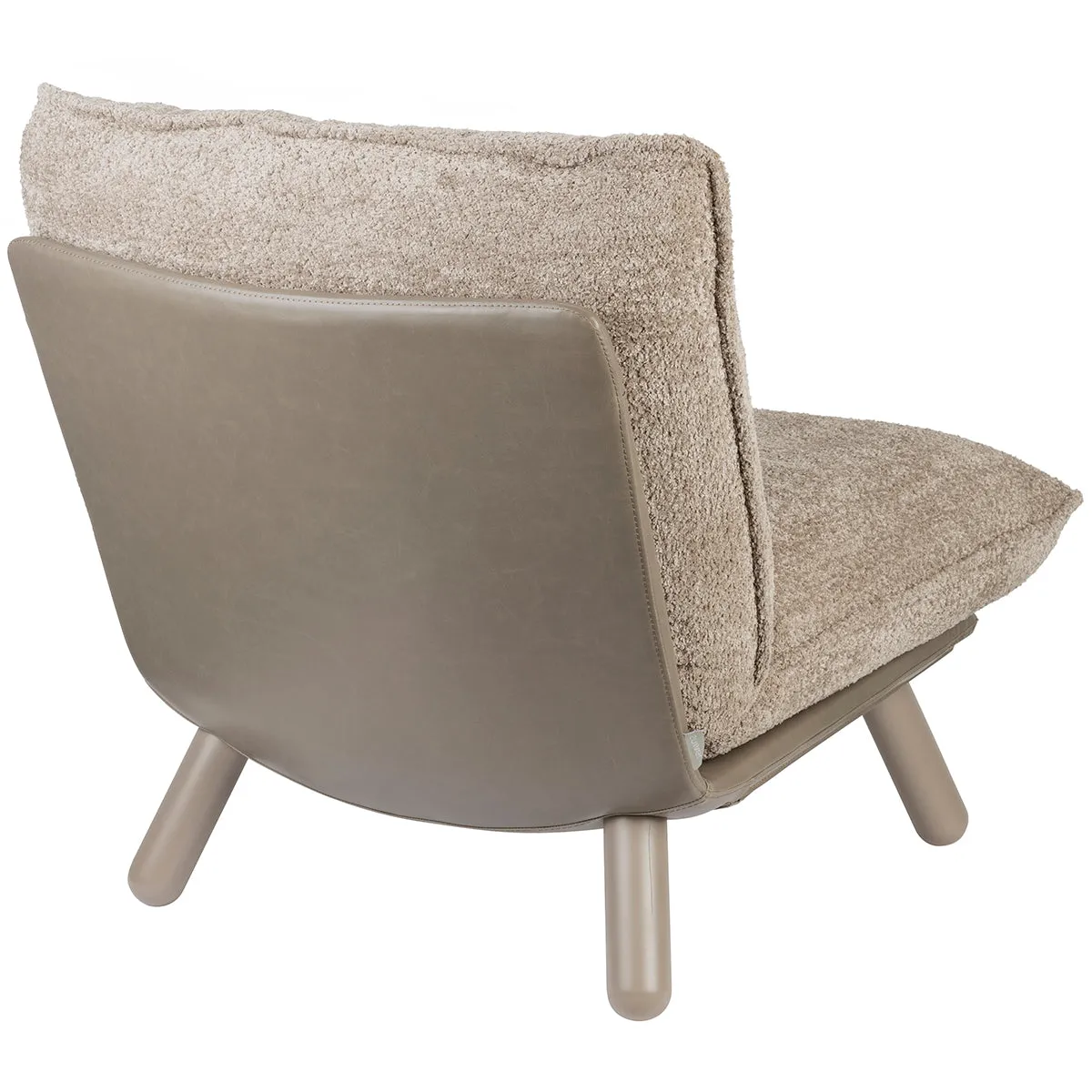 Lazy Sack Soft Beige Teddy Lounge Chair