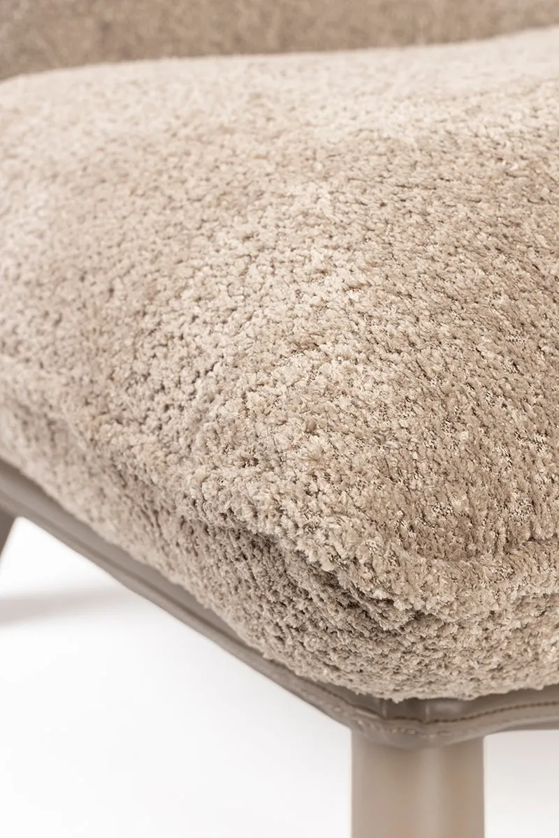 Lazy Sack Soft Beige Teddy Lounge Chair
