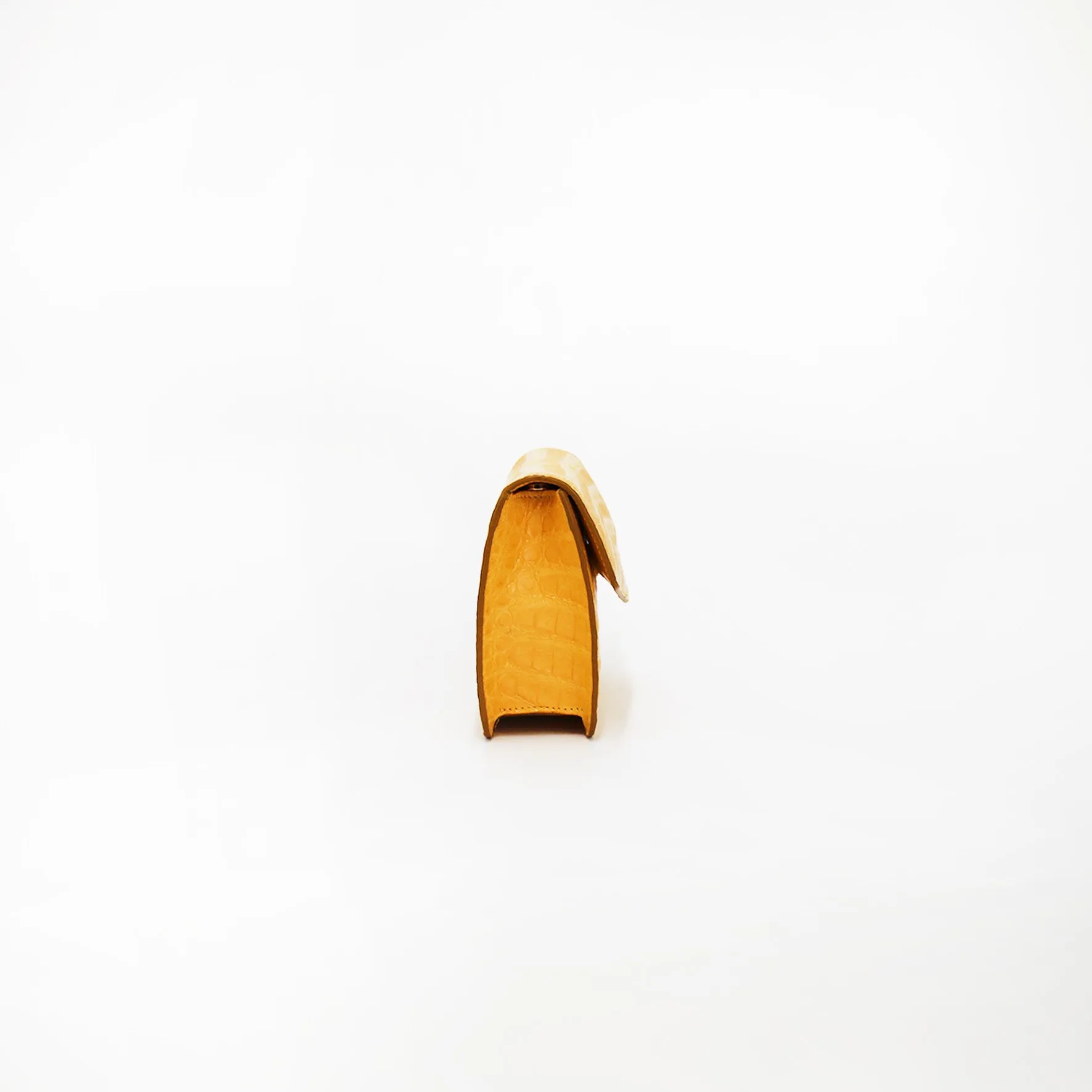 Le Clutch in Yellow Croc