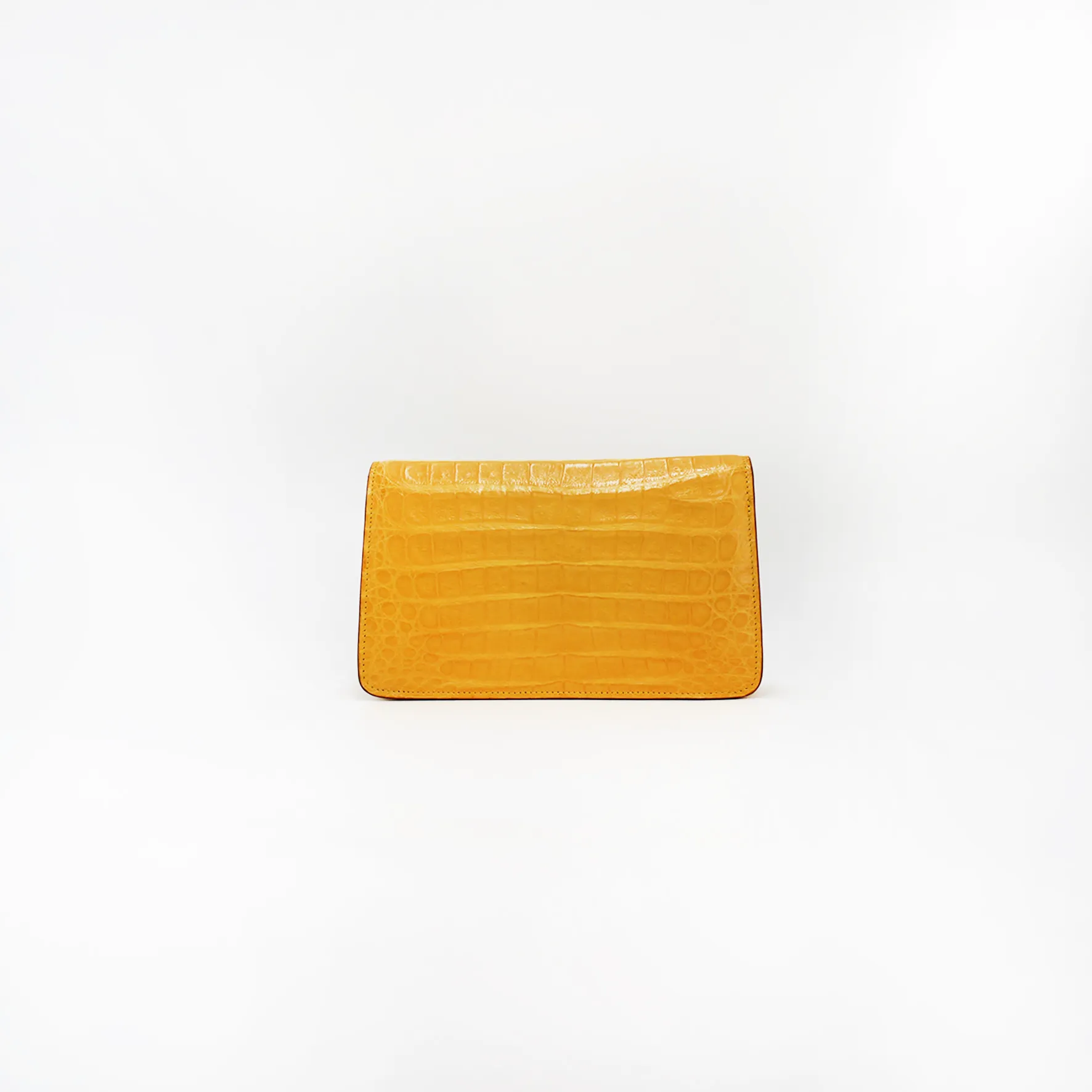 Le Clutch in Yellow Croc