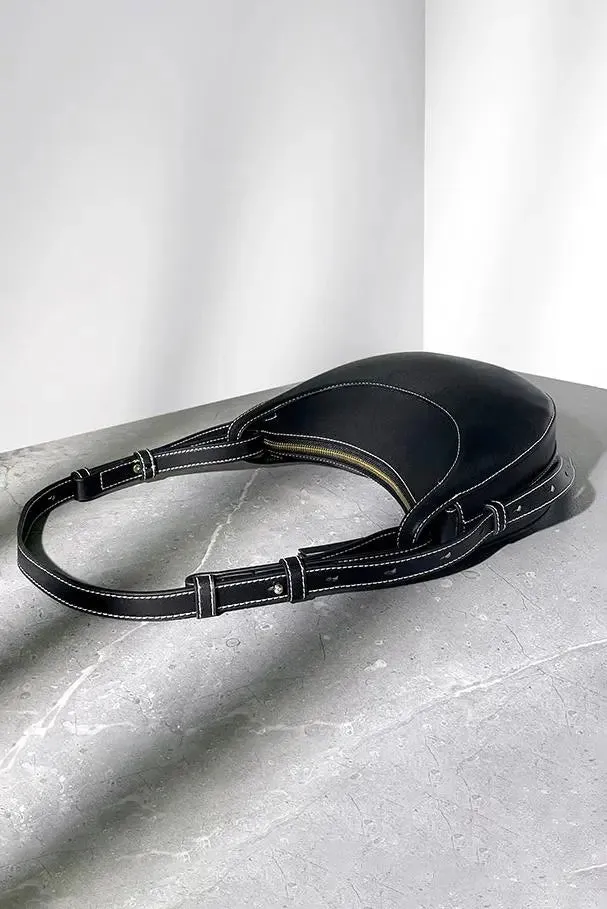 Leather Saddle Shoulder Bag
