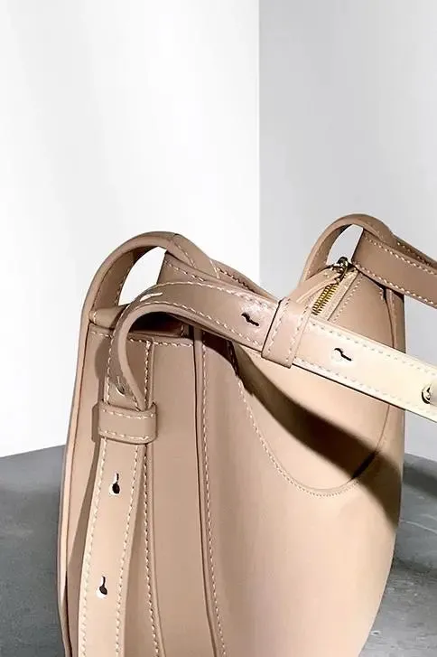 Leather Saddle Shoulder Bag