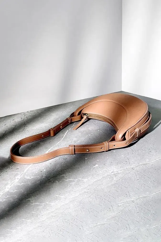 Leather Saddle Shoulder Bag