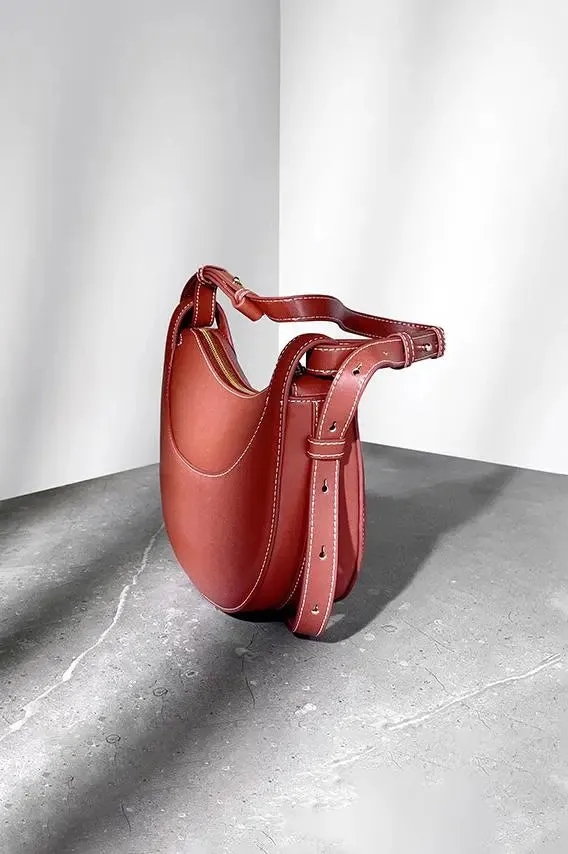 Leather Saddle Shoulder Bag