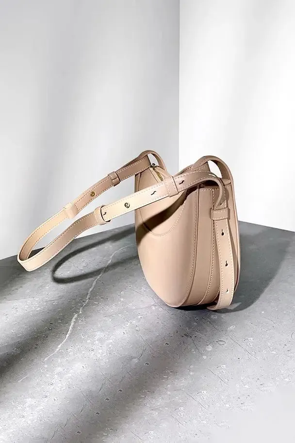 Leather Saddle Shoulder Bag