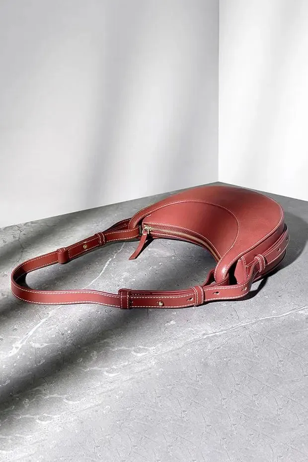 Leather Saddle Shoulder Bag
