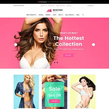 Lingerie Magento Website Design