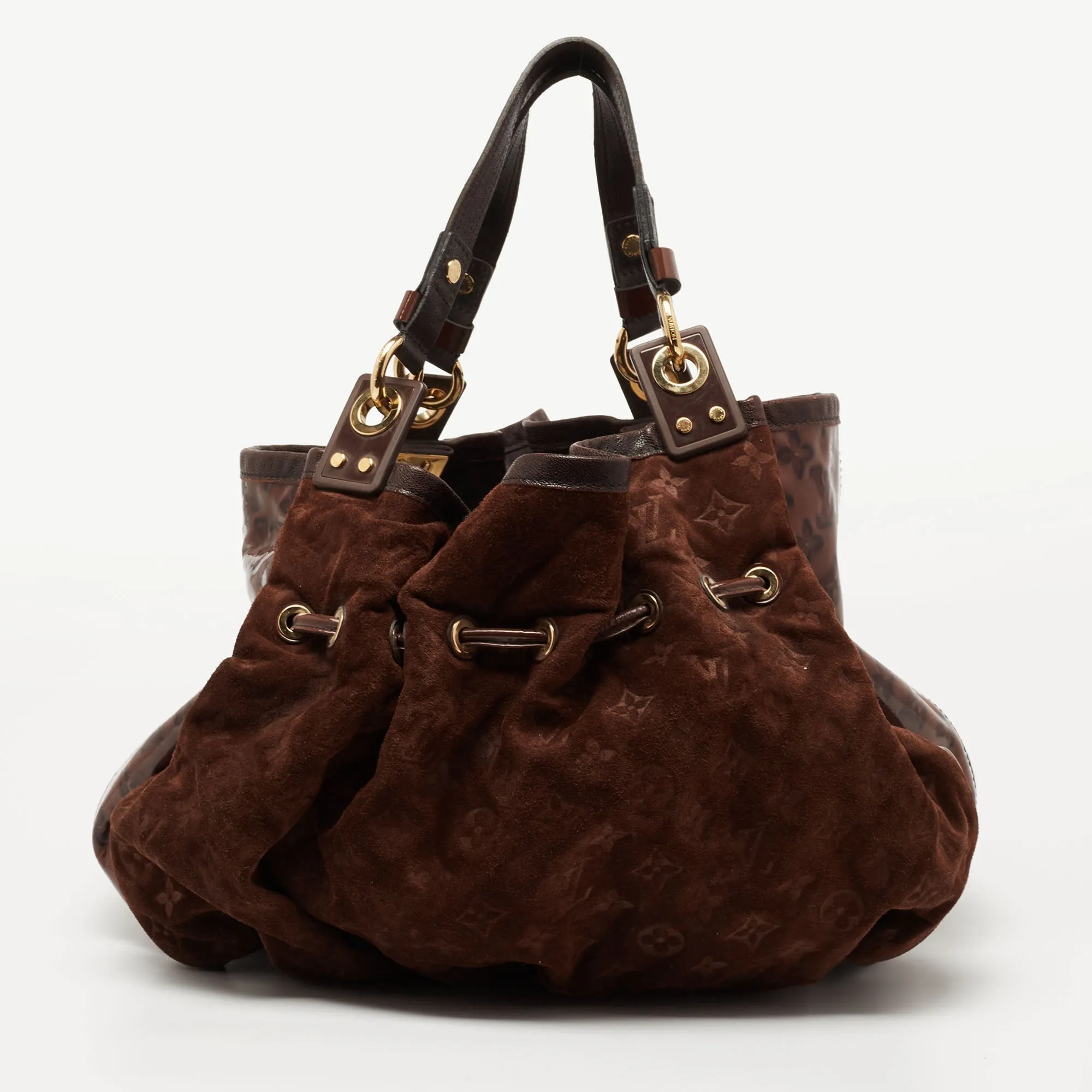 Louis Vuitton Espresso Monogram Suede Limited Edition Irene Bag