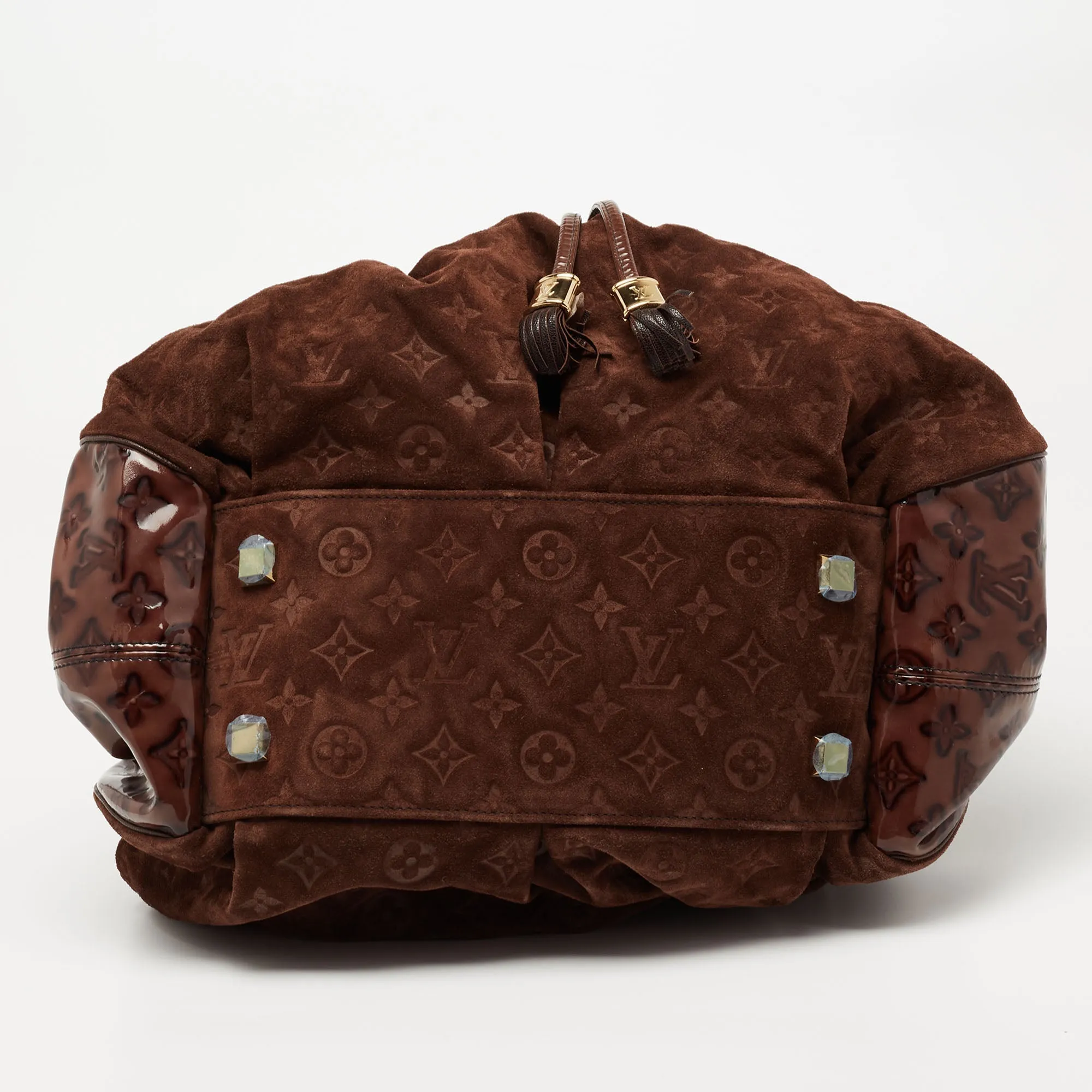 Louis Vuitton Espresso Monogram Suede Limited Edition Irene Bag